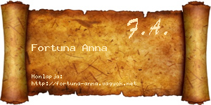 Fortuna Anna névjegykártya
